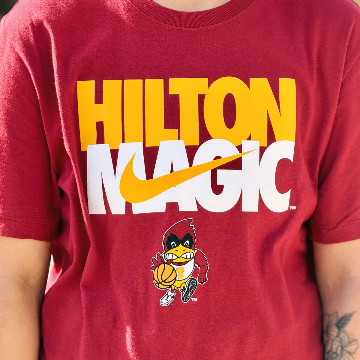 Nike® Basketball Cy Hilton Magic Cardinal Short Sleeve T-Shirt